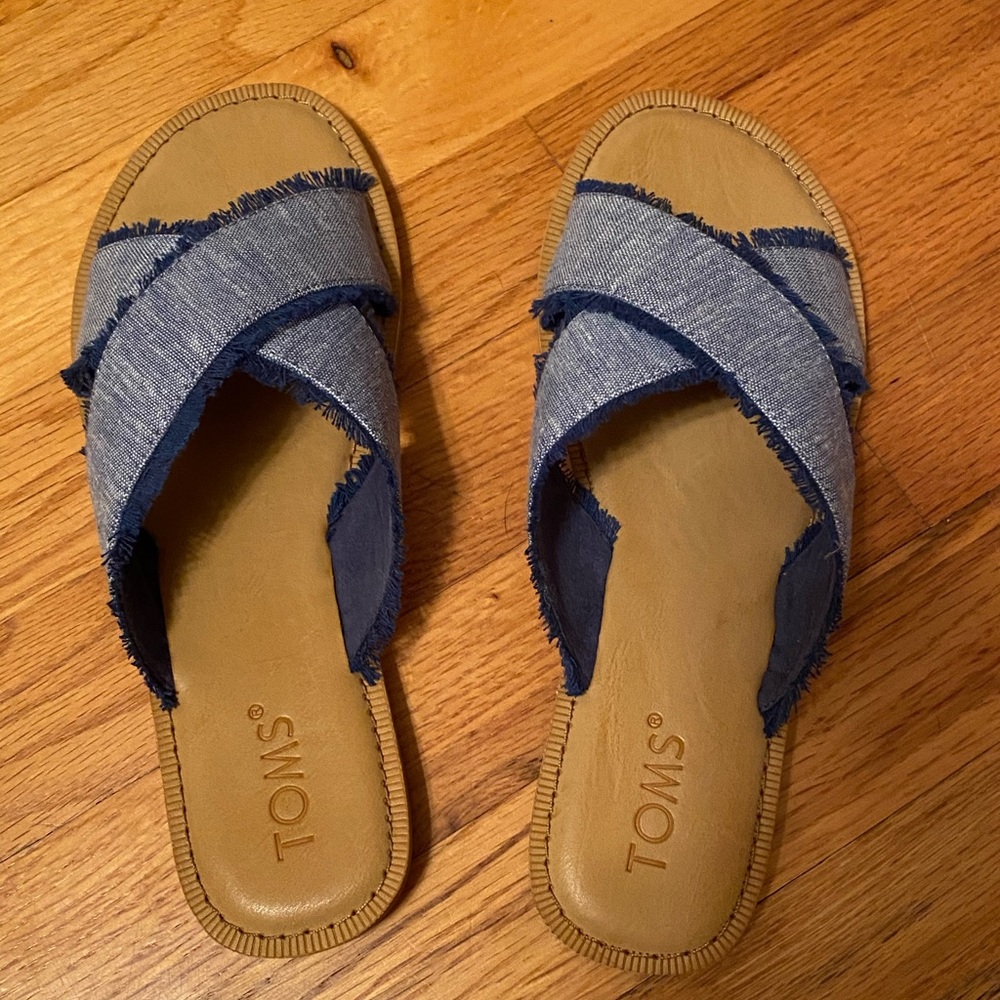 TOMS Viv Sandals - slub blue